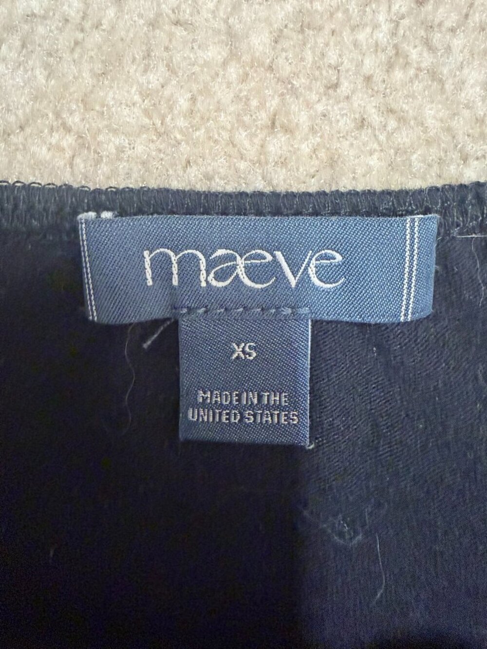 EUC Anthropologie Maeve Black Ruched Stretch Tank Top XS - Picture 4 of 4